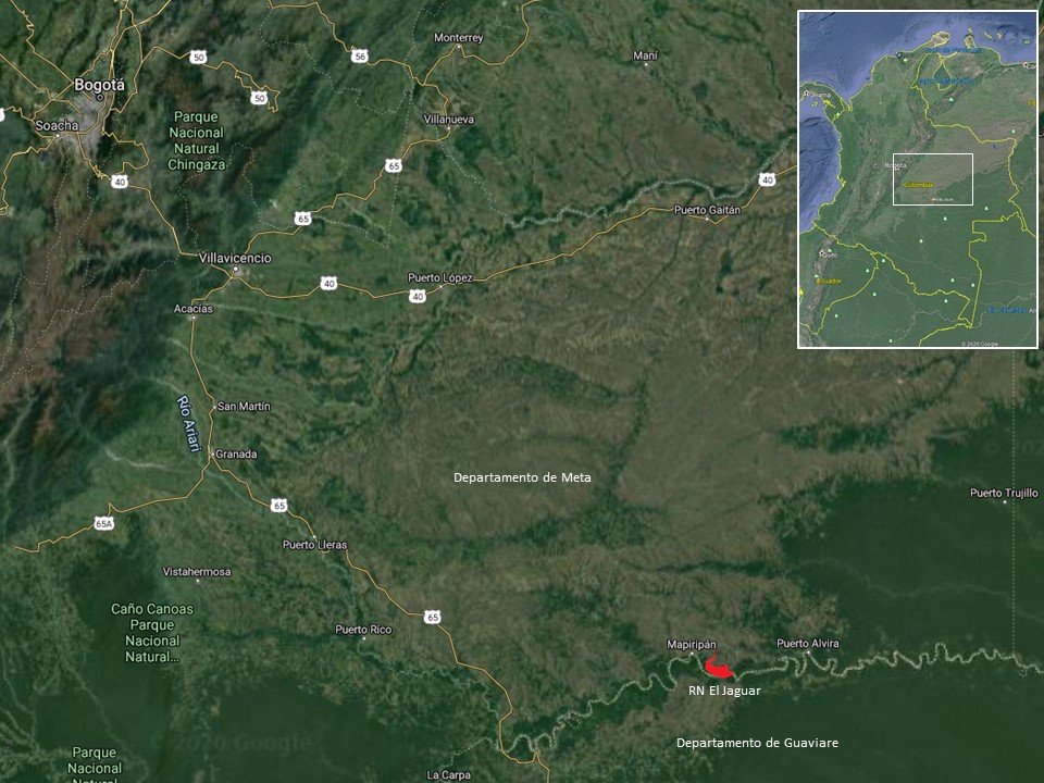 Ubicacion Reserva El Jaguar