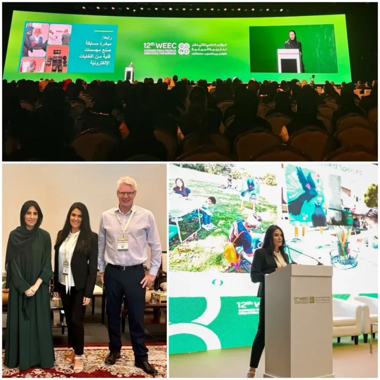 Presentamos en el 12 Congreso Mundial de Educación Medioambiental realizado en Abu Dabi, nuestra aula móvil RanaChiva